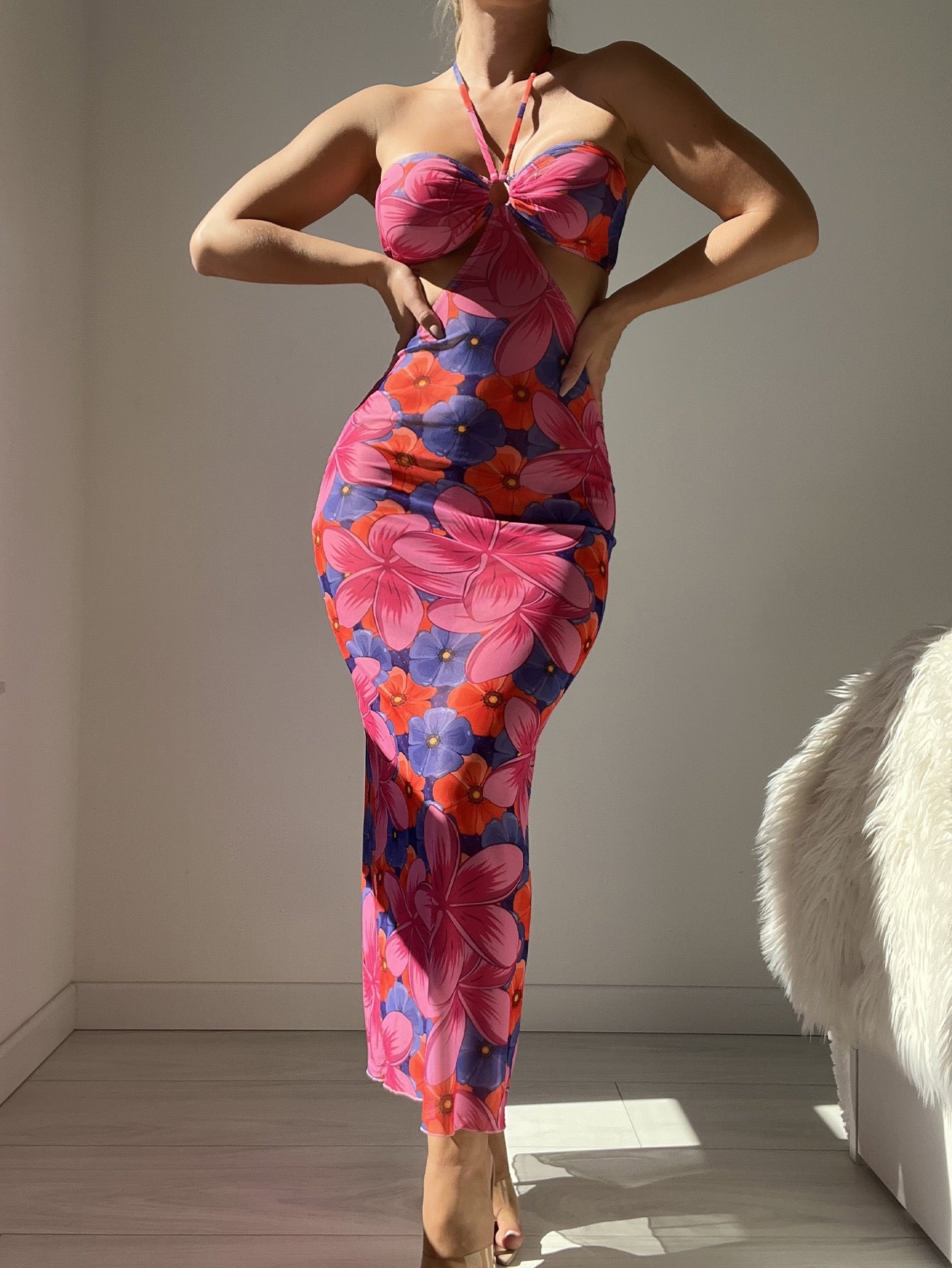 Flower Cover Up Dress