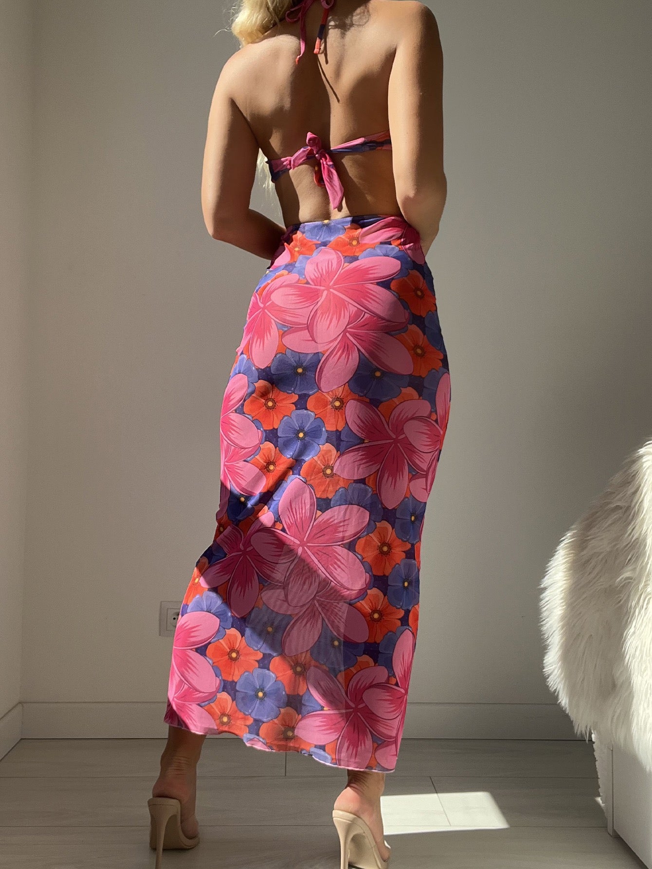 Flower Cover Up Dress