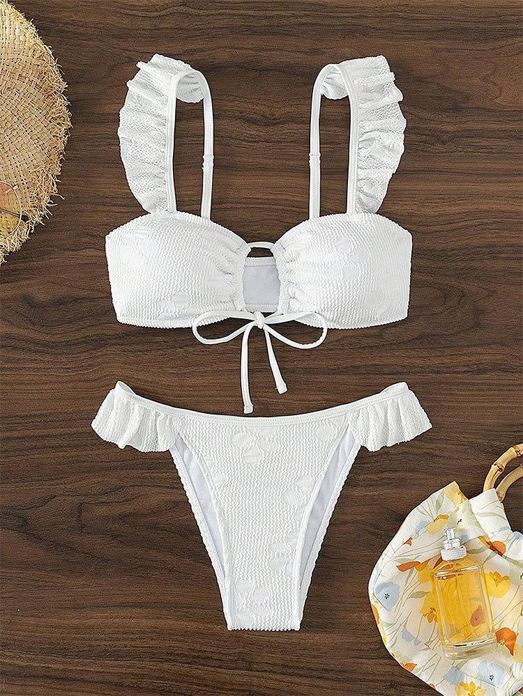 Frill Detail Bikini Set