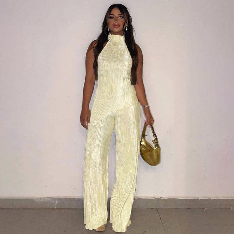 Plisse Co-ord