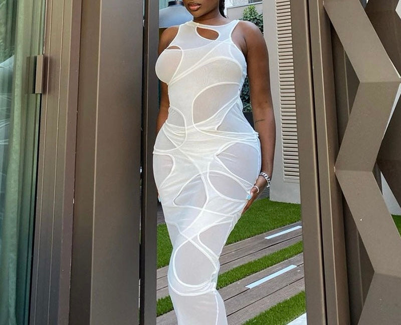 Cut Out Bodycon Cover Up Dress