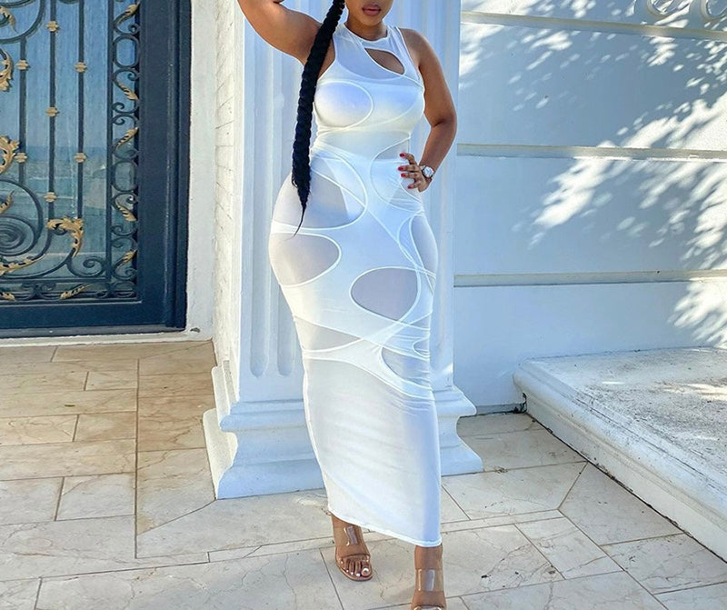 Cut Out Bodycon Cover Up Dress