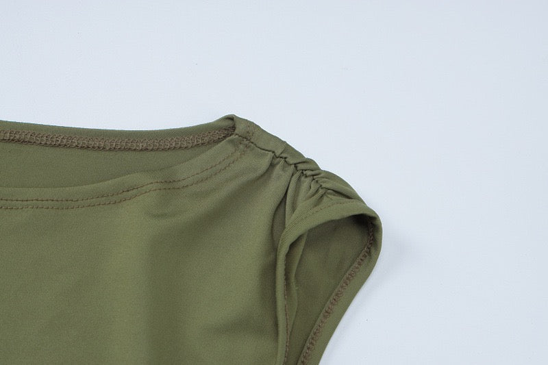High Neck Fitted Dress