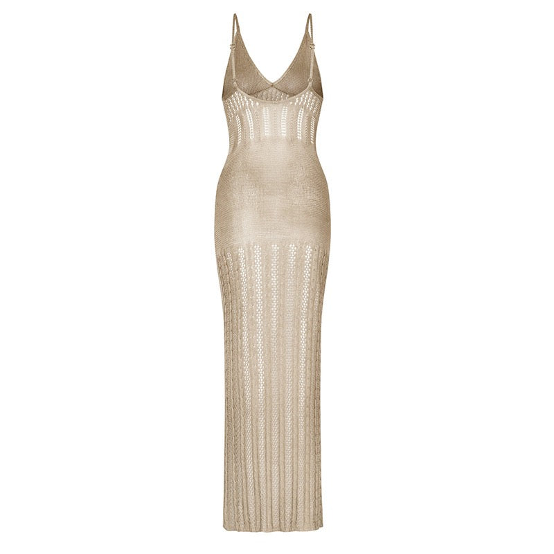 Crochet Maxi Cover Up Dress