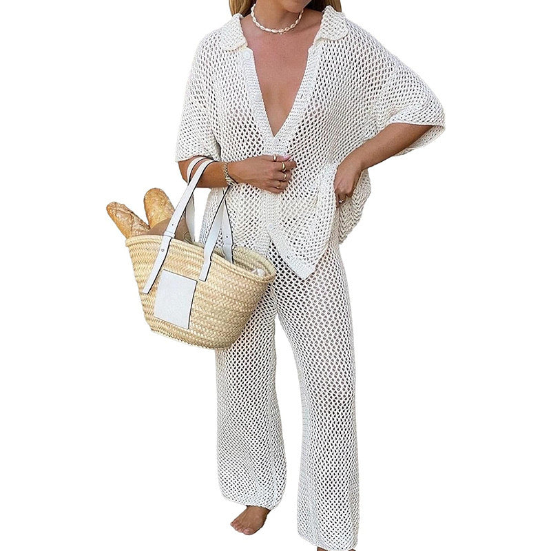 White Crochet Co-ord