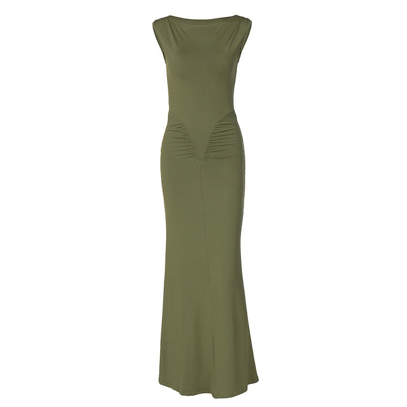 High Neck Fitted Dress