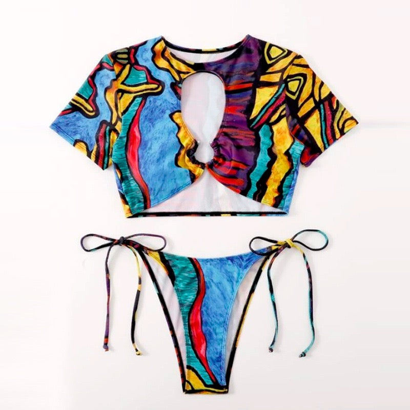 Cap Sleeve Bikini
