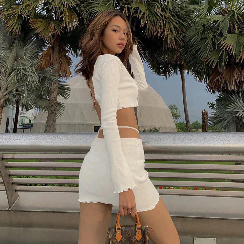 Crop Top & Mini Skirt Co-ord