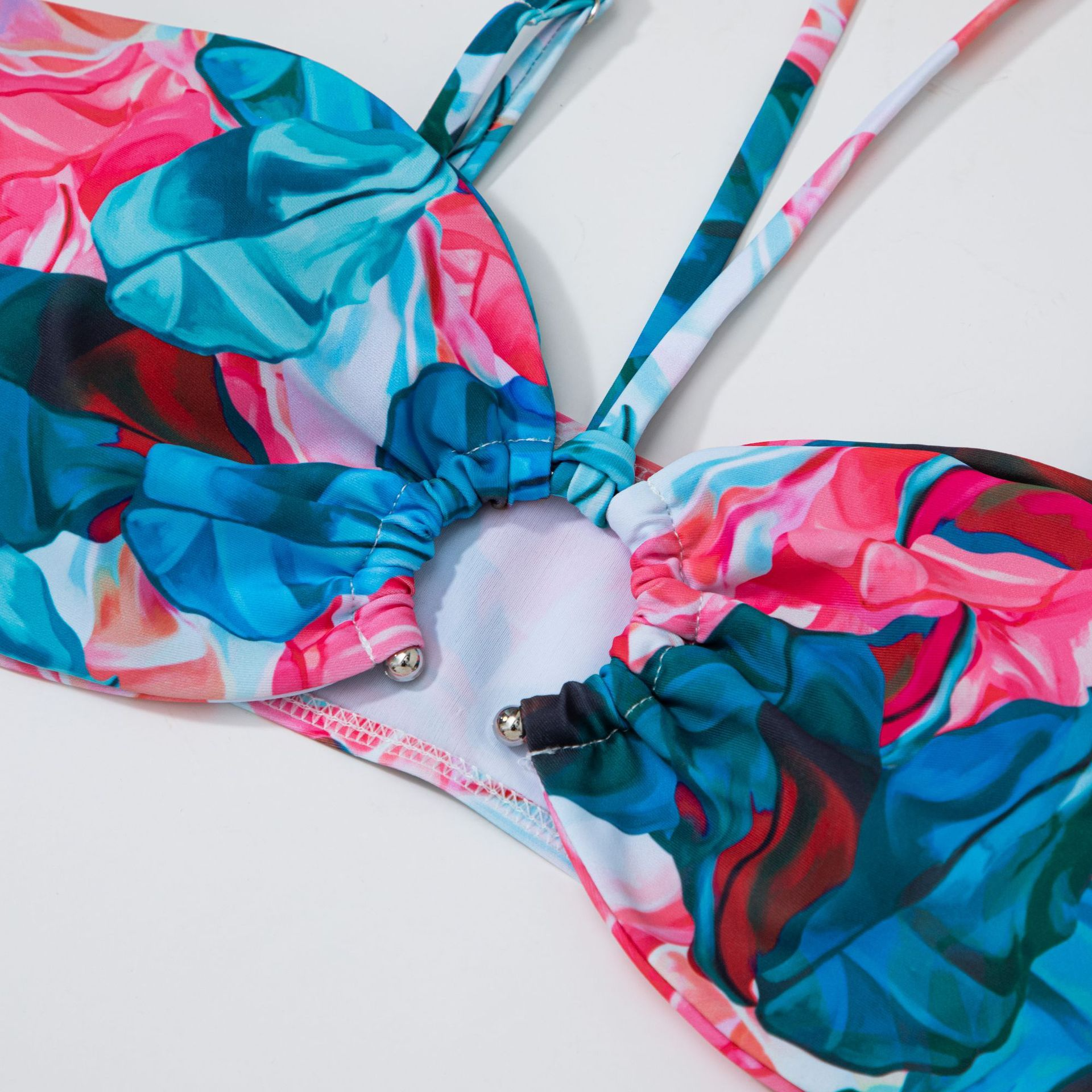 Leaf Print Bikini Set